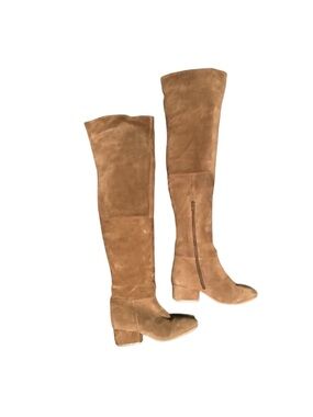 Park Lane Tall Suede Over-the-Knee Boots in Tan